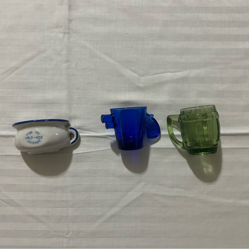 3 Little shot glasses